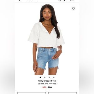 Terry Cropped Top
